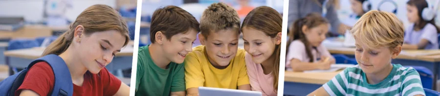 Koptelefoons voor het onderwijs, school, scholen